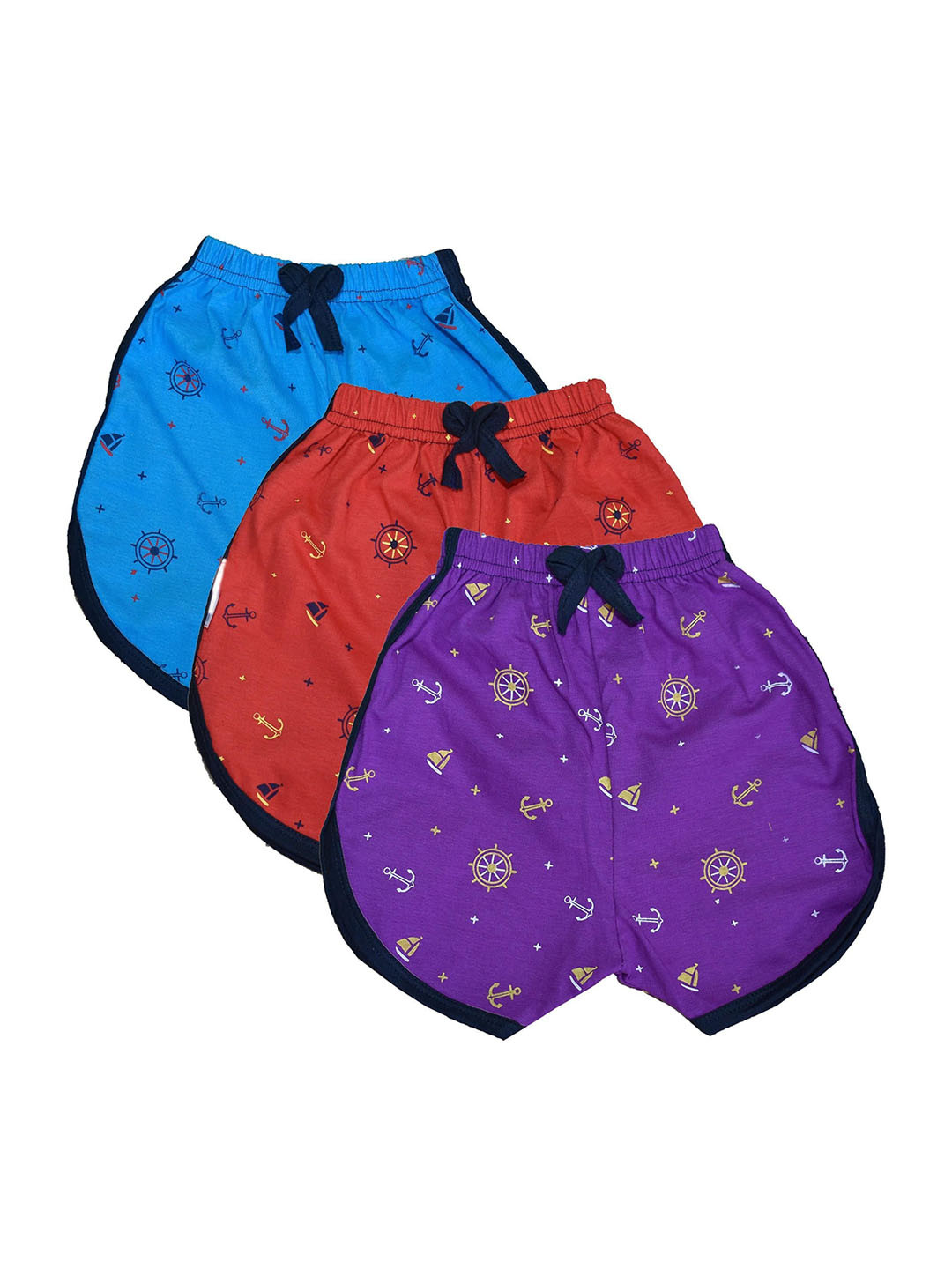 NEW TRINATH HOSIERY Girls Pack Of 3 Graphic Printed Hot Pants Shorts