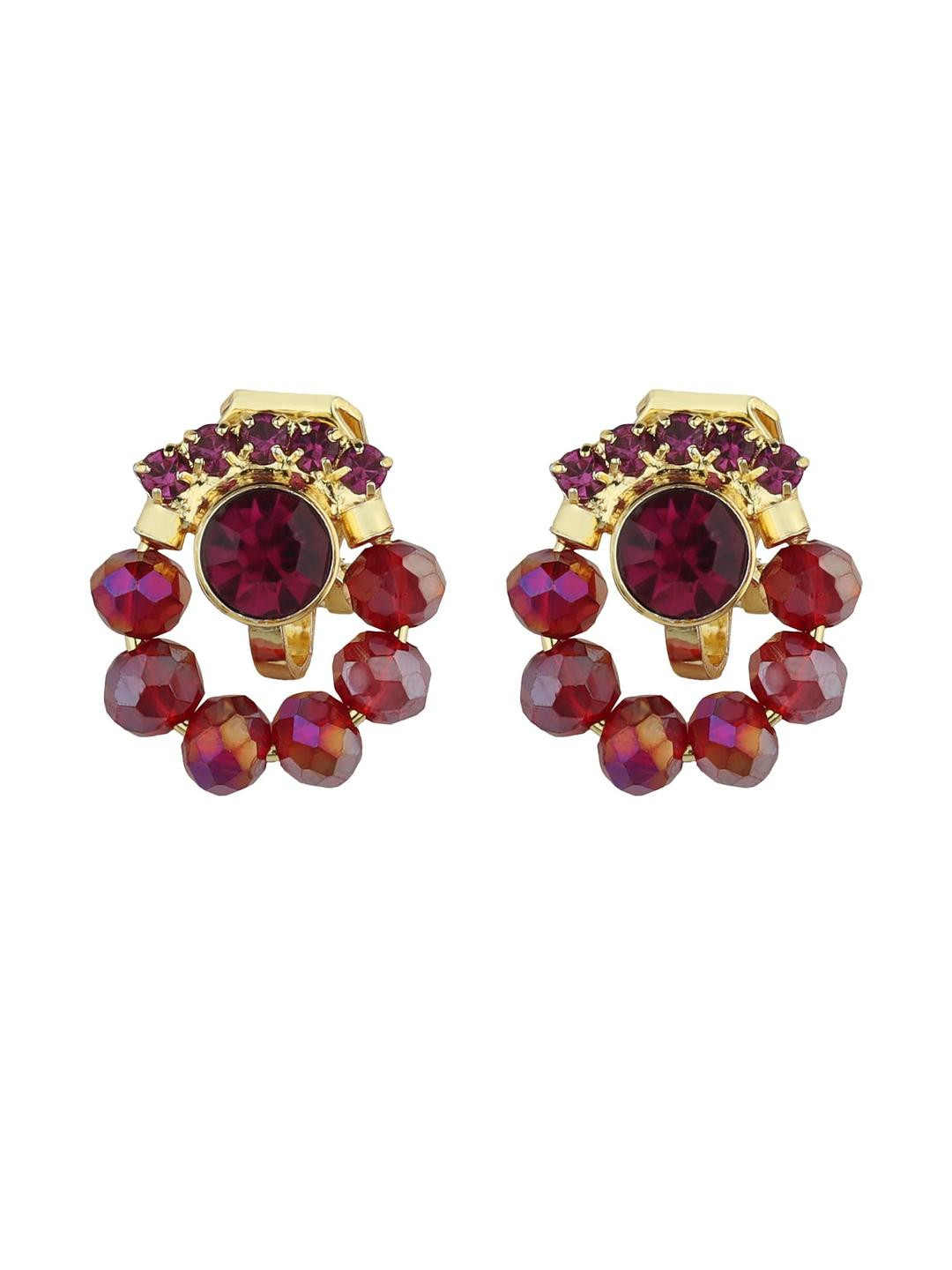 Ear Cuffs without Piercing Timeless and Classic Cuff Earrings for Women (G1048) (Fusia (Pink))