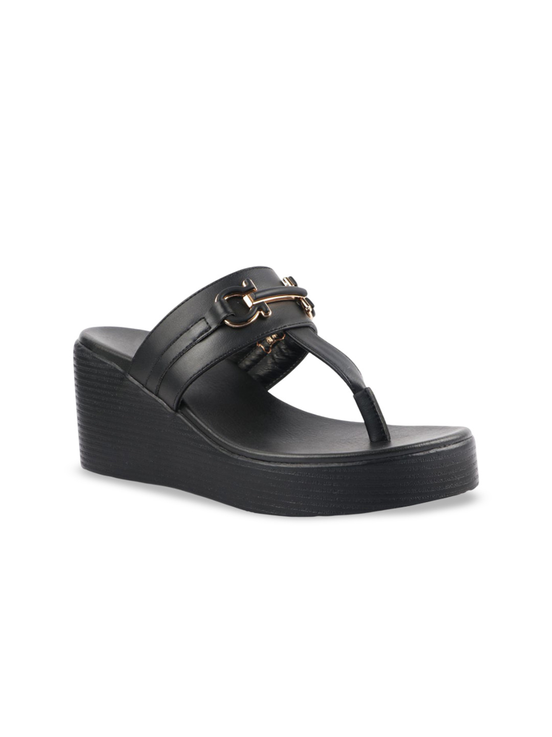 MEDIFEET Women Solid Open Toe Soft Comfortable Wedge Heel Sandals