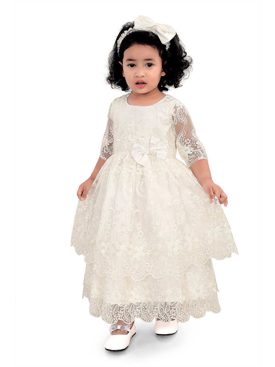 Pragya Exclusive Girls Fit & Flare Maxi Dress