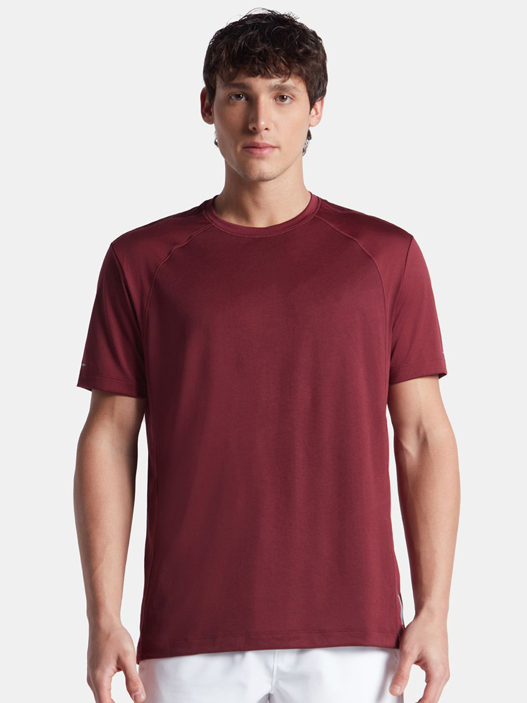 Jockey Microfiber Fabric Round Neck Half Sleeve Tshirt with Breathable Mesh - MV15