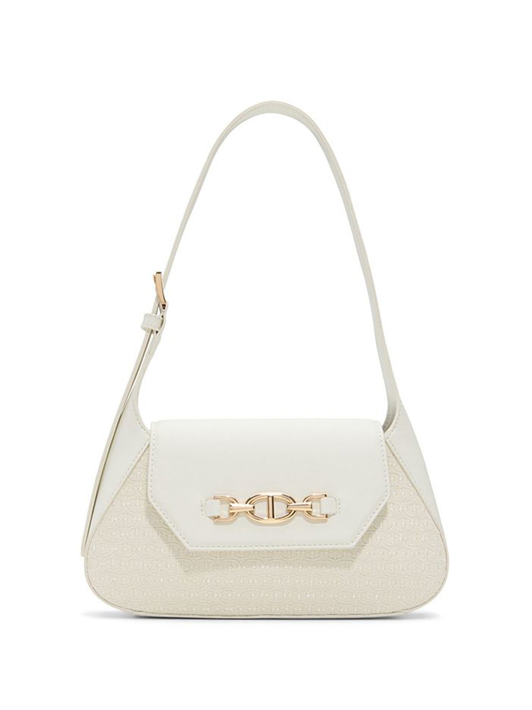 ALDO Structured Button Closure Shoulder Bag With Detachable Sling Strap