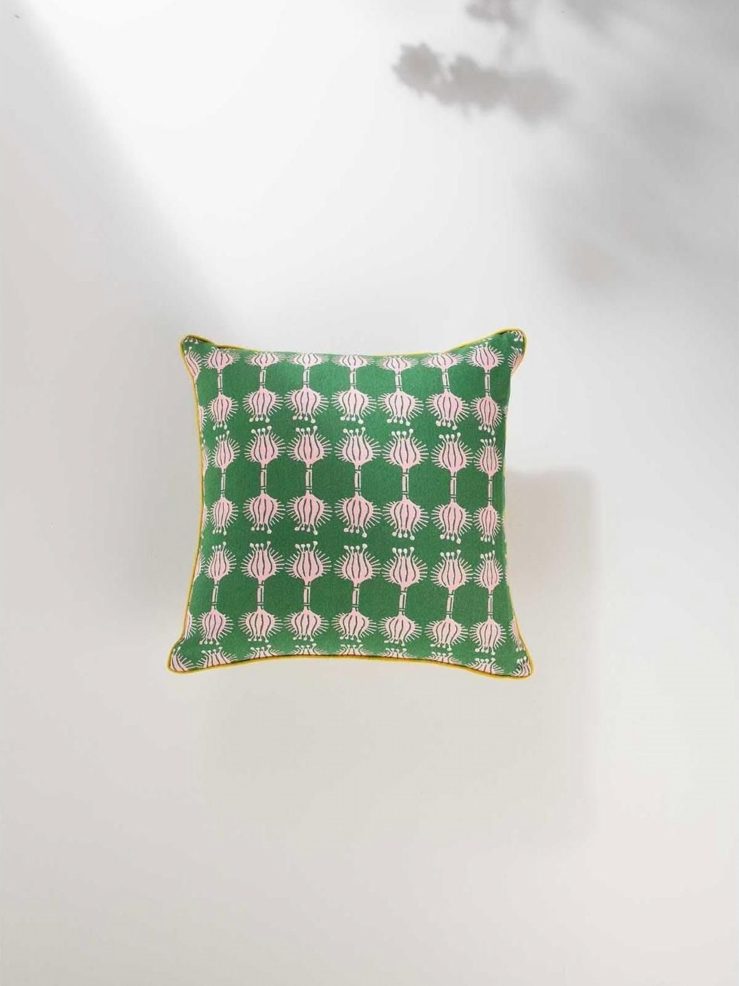 FREEDOM TREE Green Ethnic Motifs Square Cushion Covers