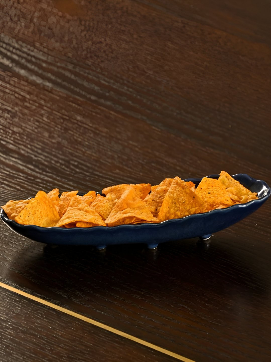 SITARRA LIVING Blue Ceramic Serving Tray