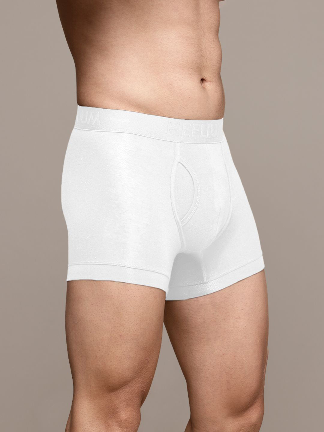 Heelium Mid-Rise Trunks DUP-P1-KEYHOLETRK-WHT-S