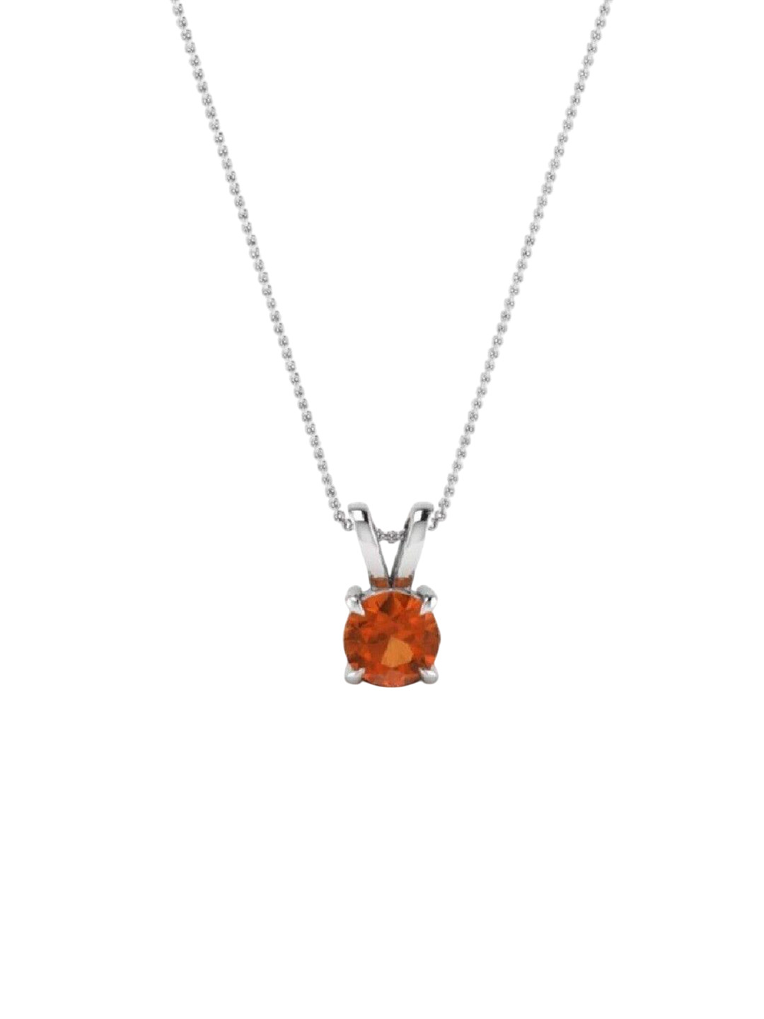 GenZcomplex Silver-Plated Garnet Pendant