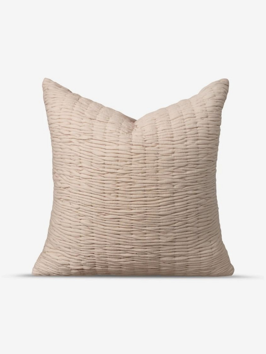 Amaara Home Beige Square Cotton Cushion Covers