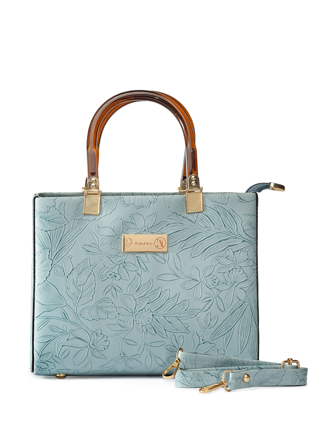 D' Amour PU Structured Quilted Handheld Bag