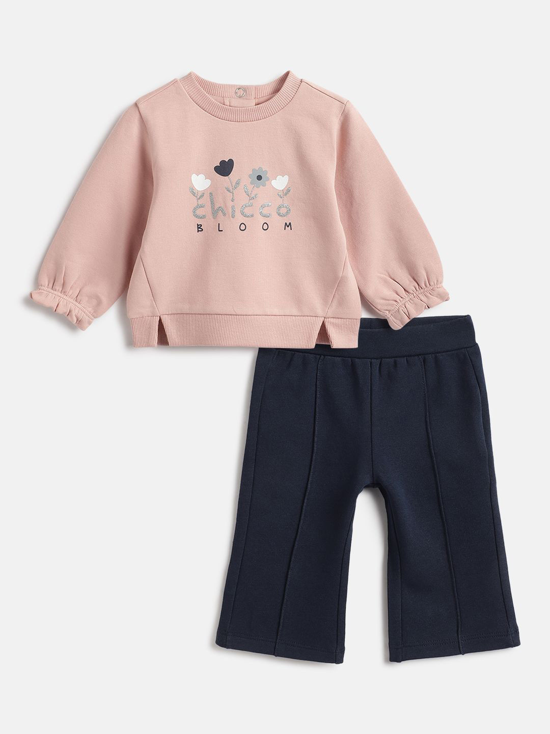 Chicco Girls Printed Printed Sweatshirt with long Trouser