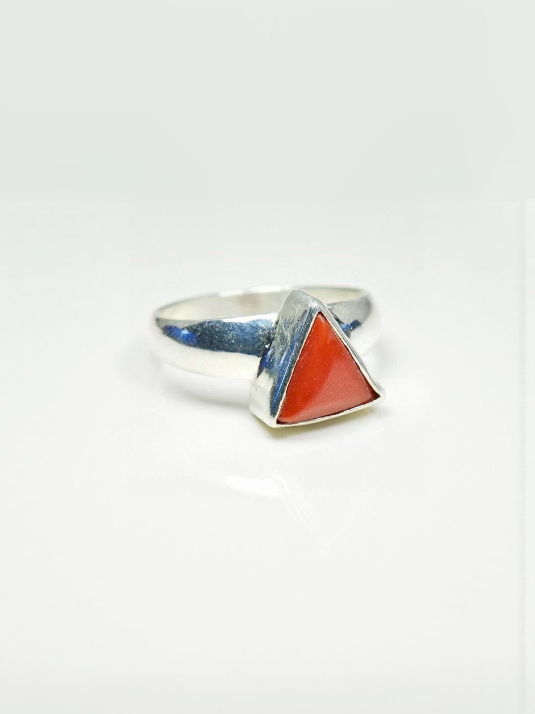 GenZcomplex Red Stone Finger Ring