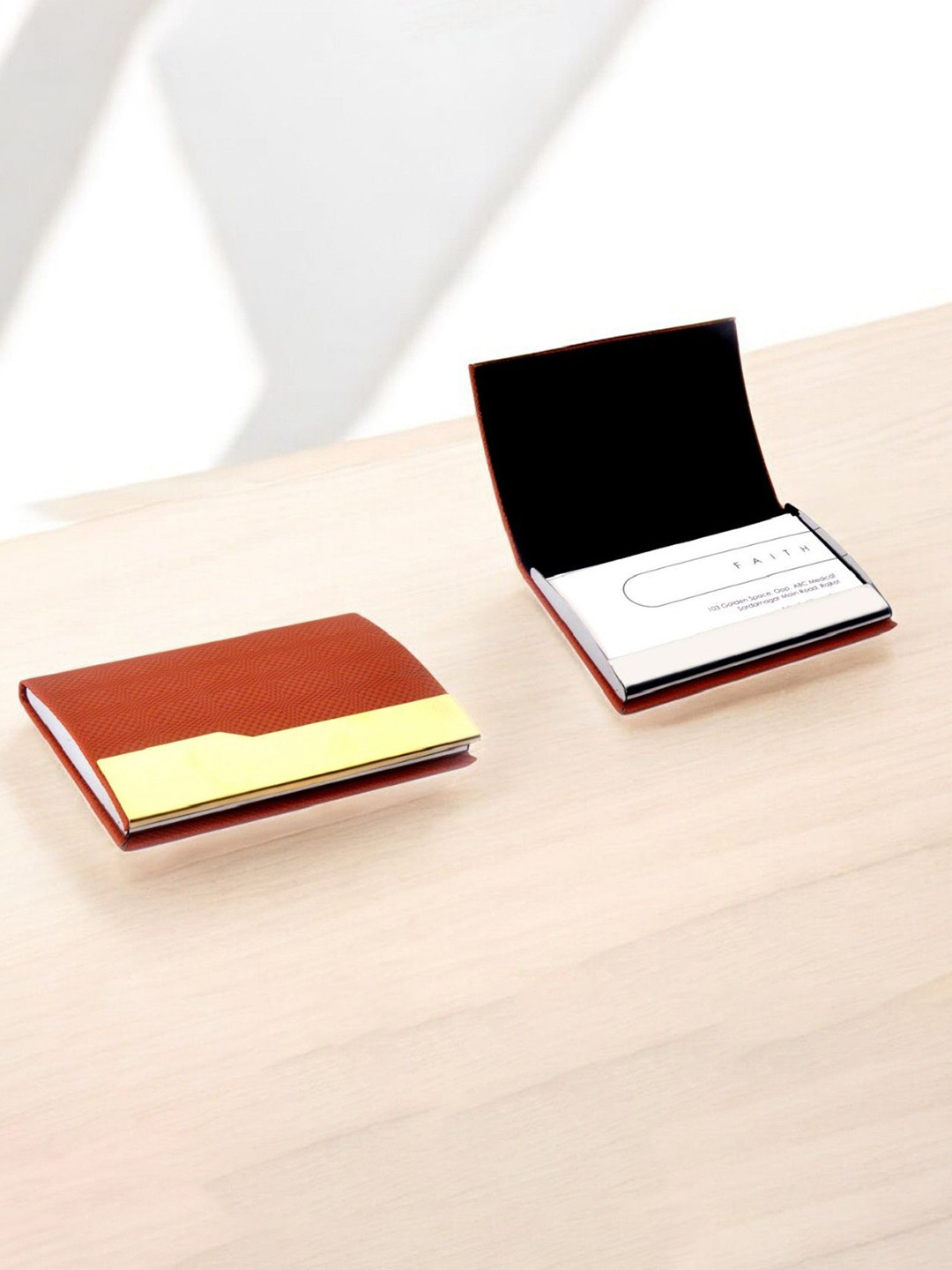 SZN Men Colourblocked Flap Coin Pocket Card Holder