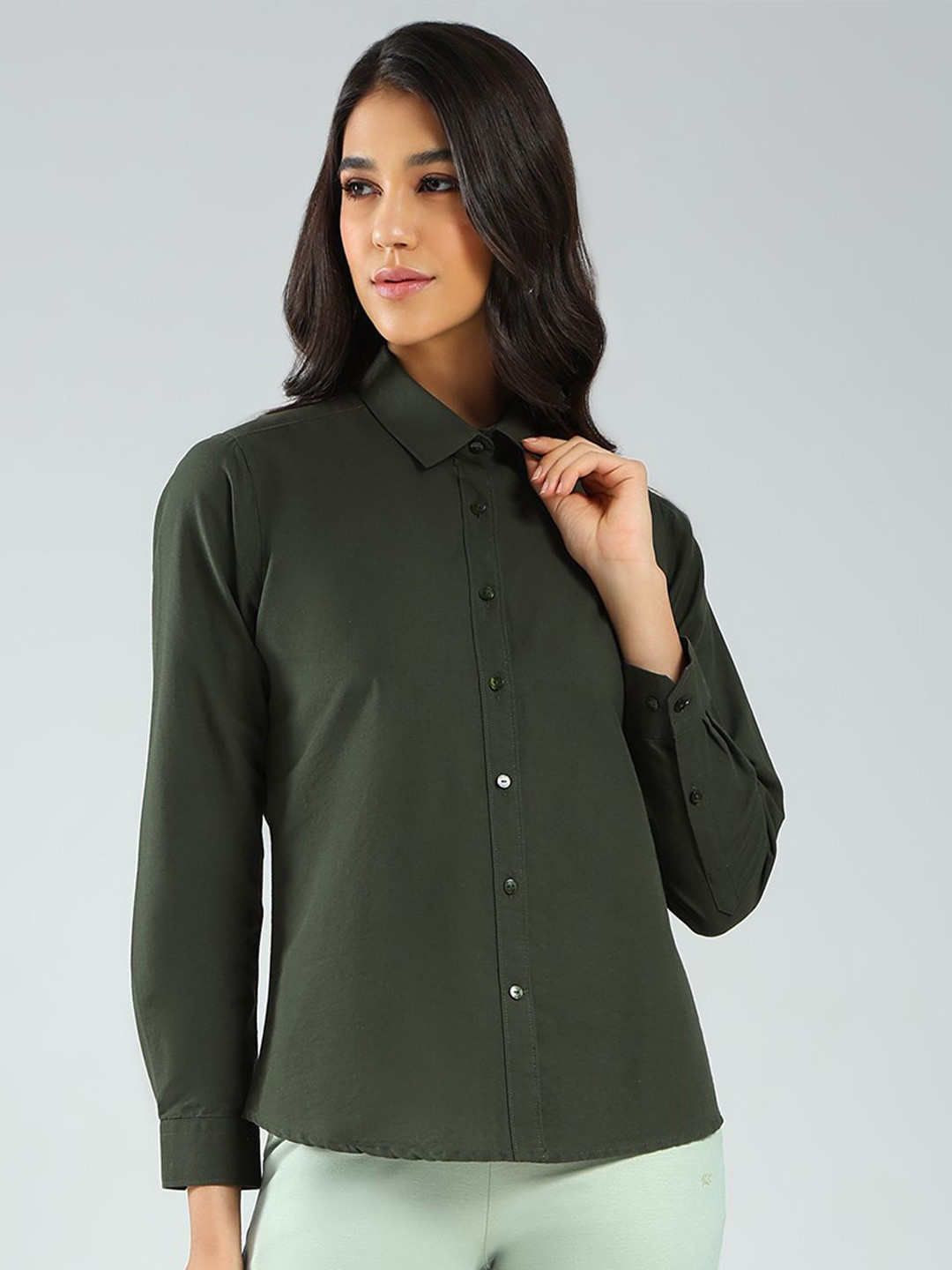 rock.it Spread Collar Slim Fit Cotton Shirt
