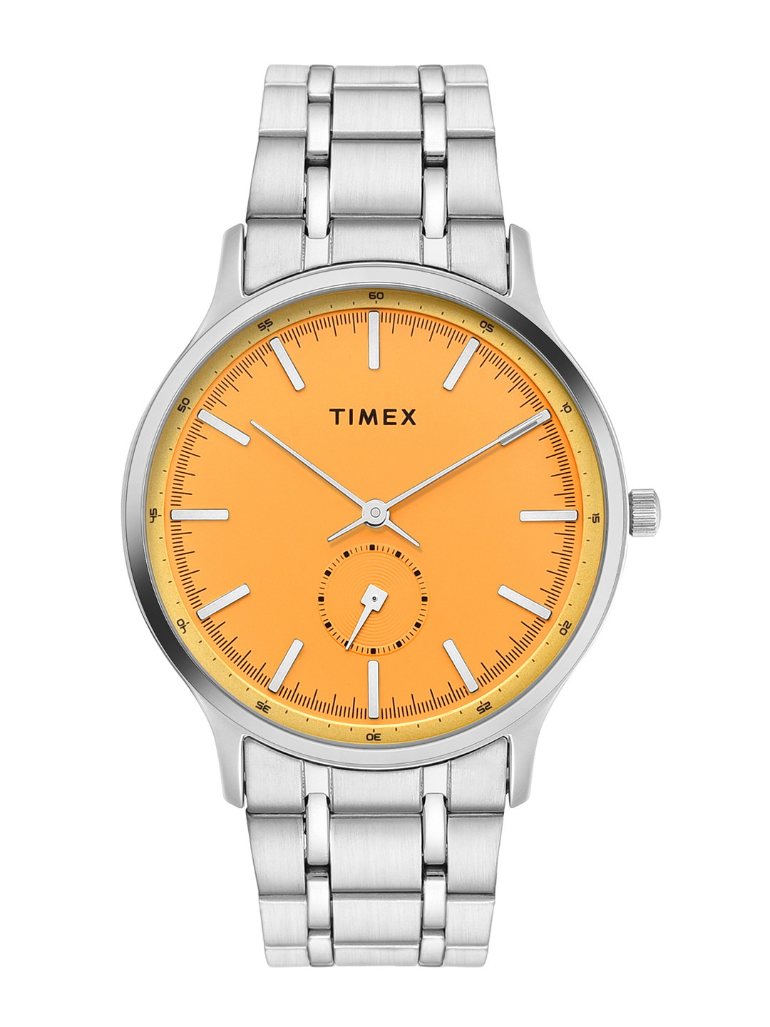 Timex Men Round Dial & Stainless Steel Bracelet Style Straps Analogue Watch - TWTG10521