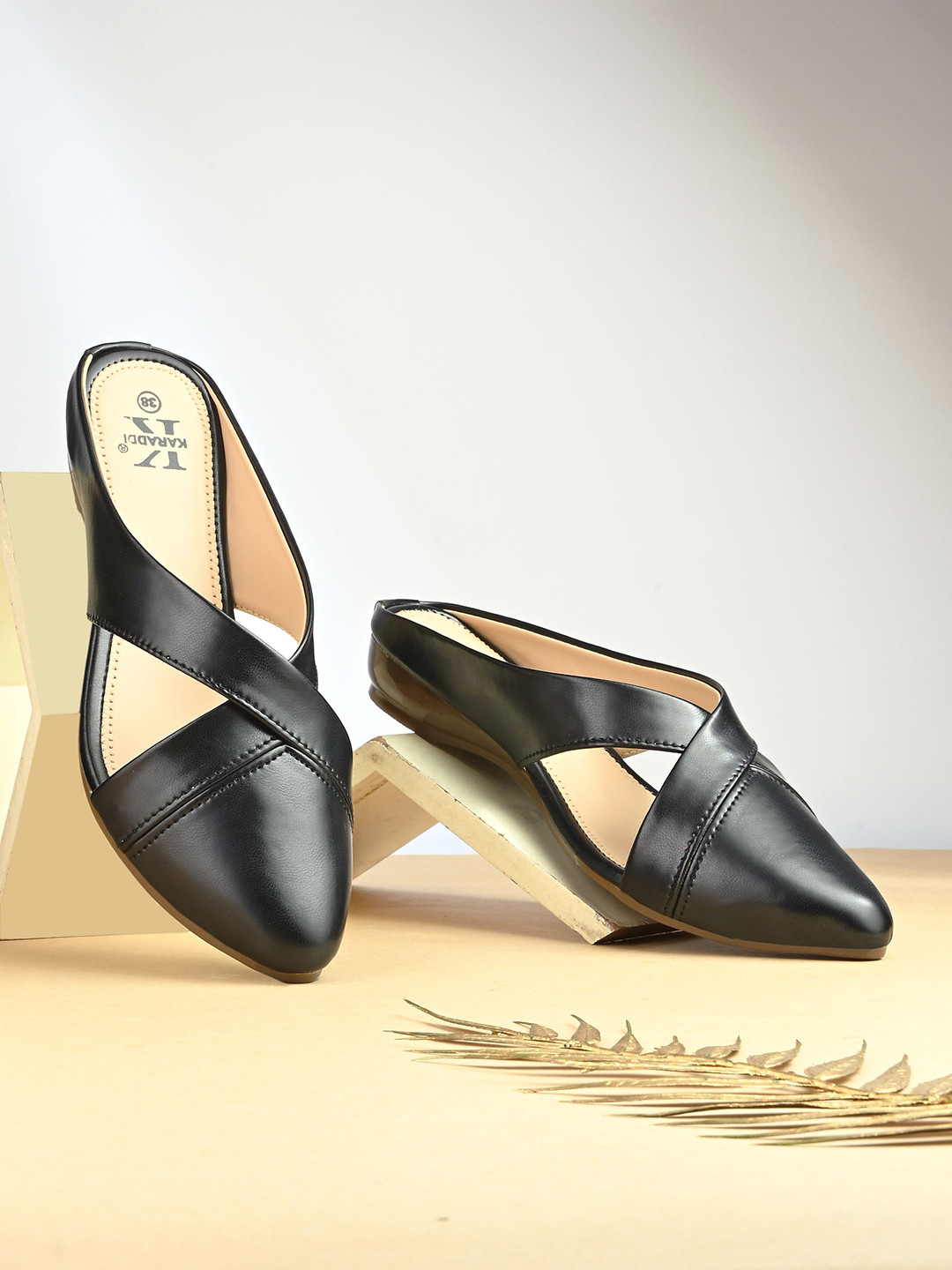 KARADDI Women Comfort Open Back Mules