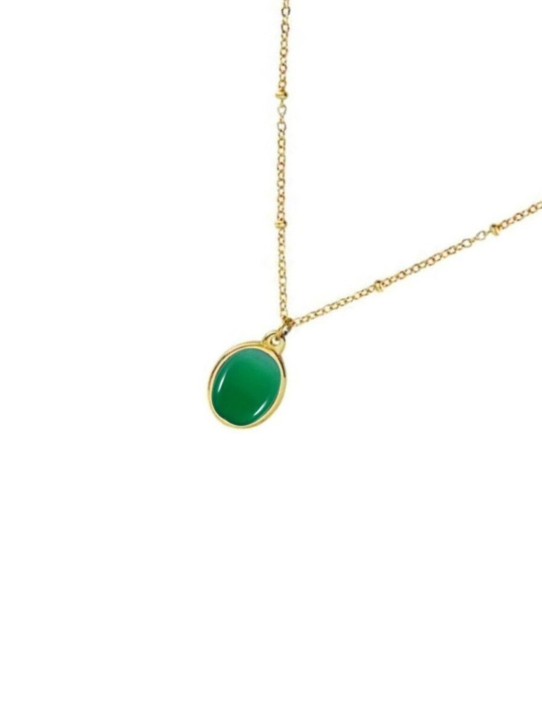 GenZcomplex Oval Green Pendant