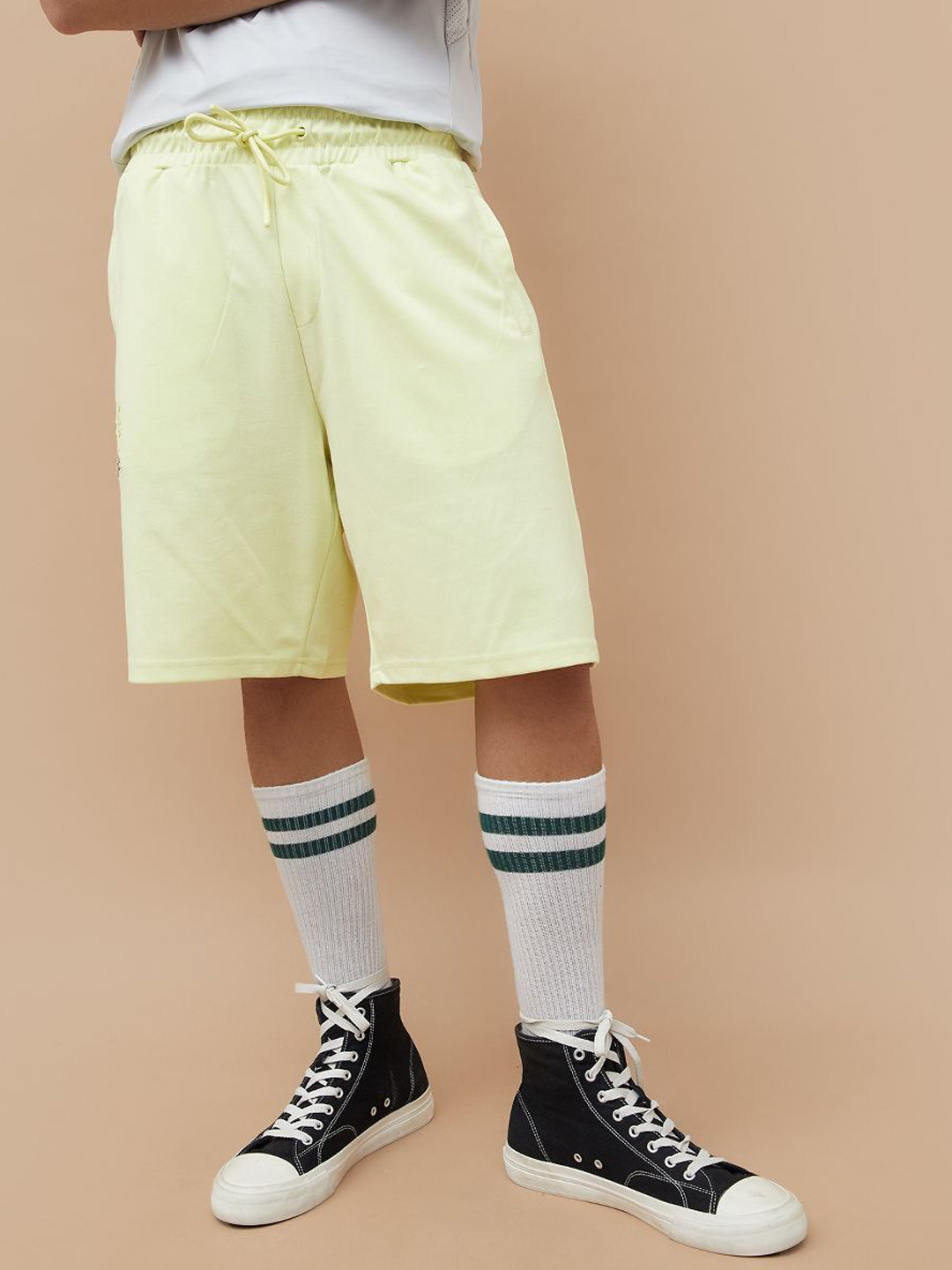 Kappa Men Mid Rise Loose Fit Regular Shorts