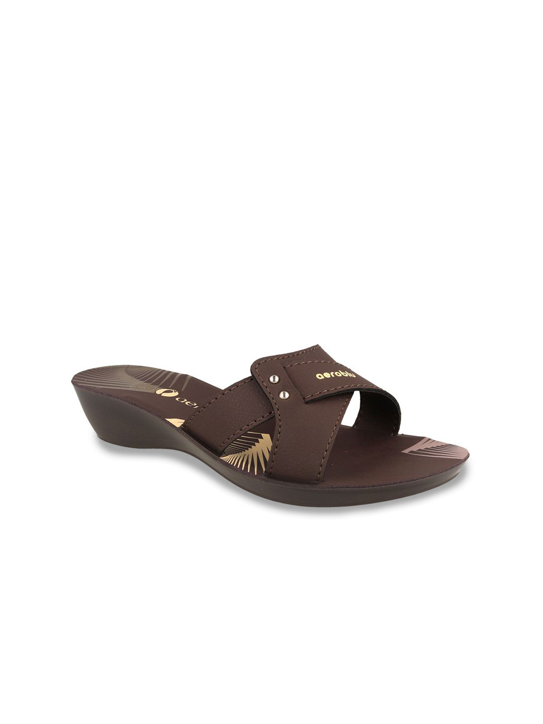 Aeroblu Women Printed Smart Casual Open Toe Flats