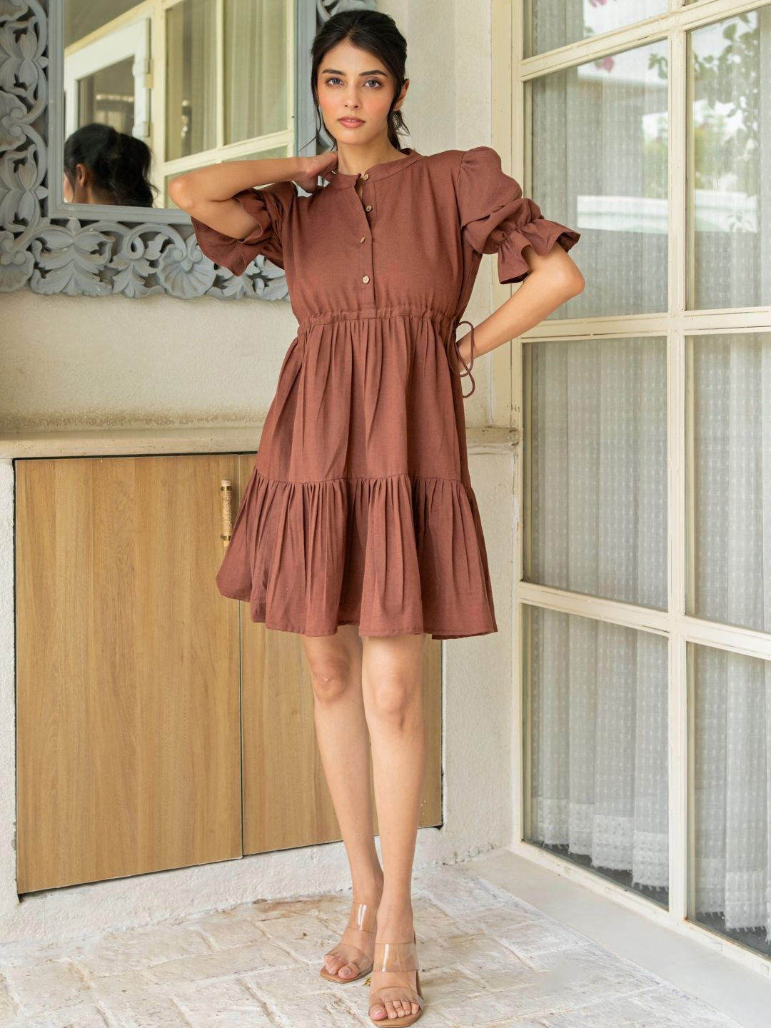 HOUSE OF JAMOTI Brownie Midi Dress