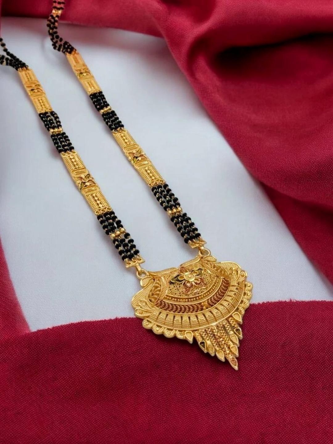 Gold-Plated Triple Layered Chain Mangalsutra