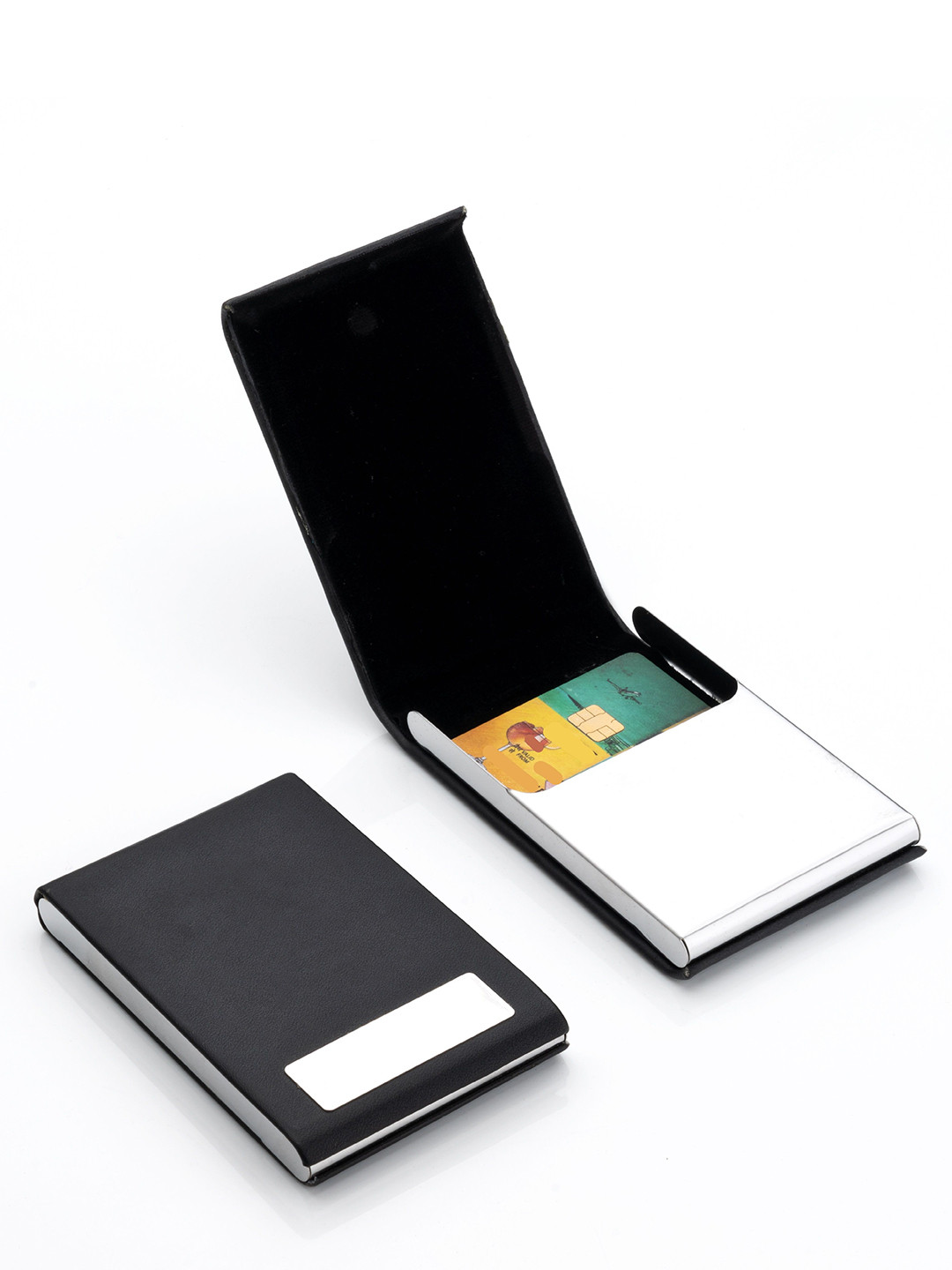 SZN Unisex Non Detachable Flap Business Card Holder