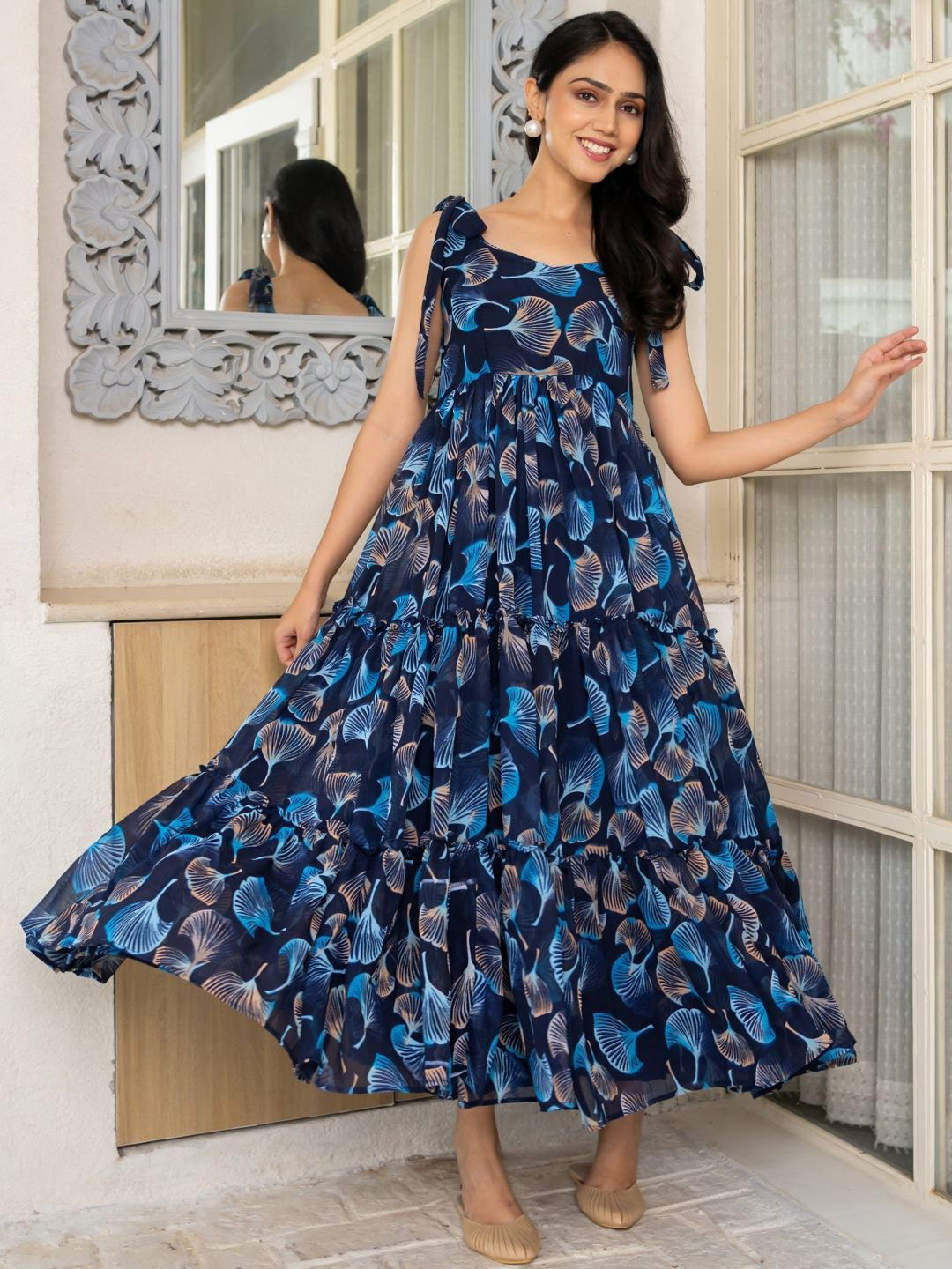 HOUSE OF JAMOTI Women Petal Drift Maxi Dress