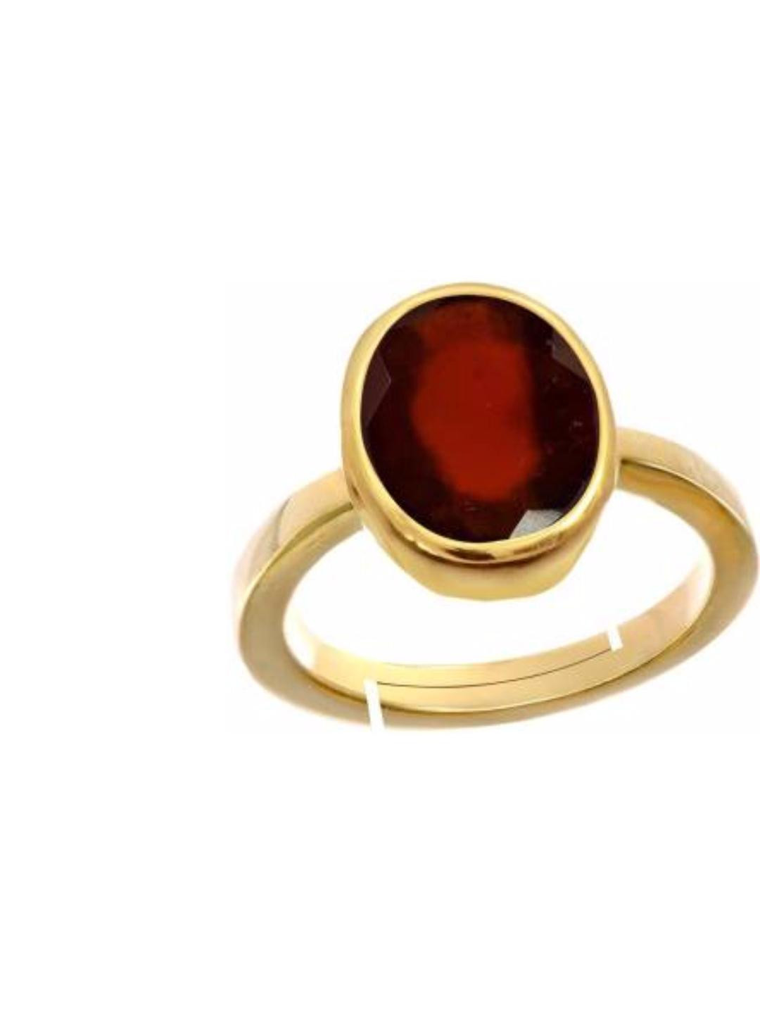 GenZcomplex Red Copper Garnet Finger Ring