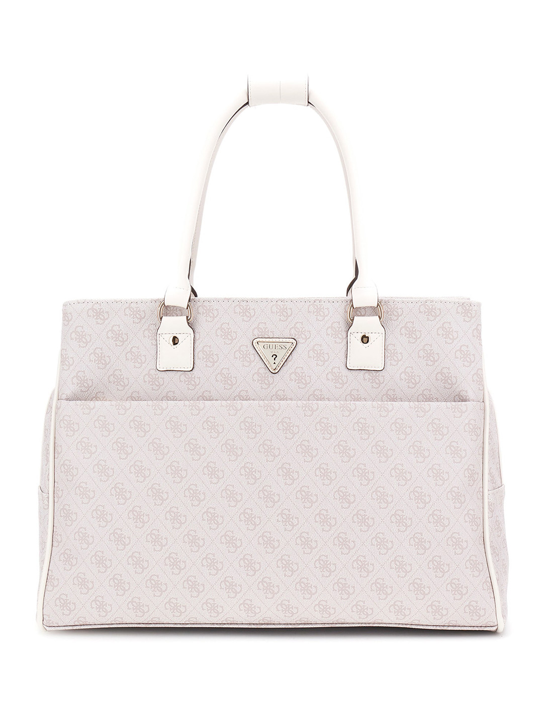 GUESS Brand Logo Printed Oversized 14 Inch Laptop Shoulder Bag