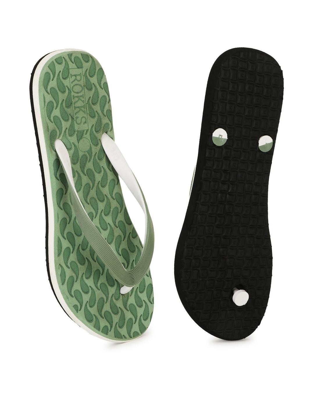 ROKKS Women Rubber Thong Flip-Flops