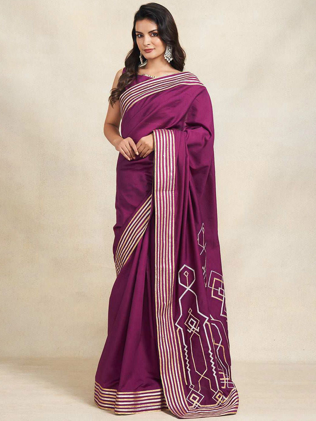 Gulabo by Abu Sandeep Embellished Boat Neck Saree Blouse