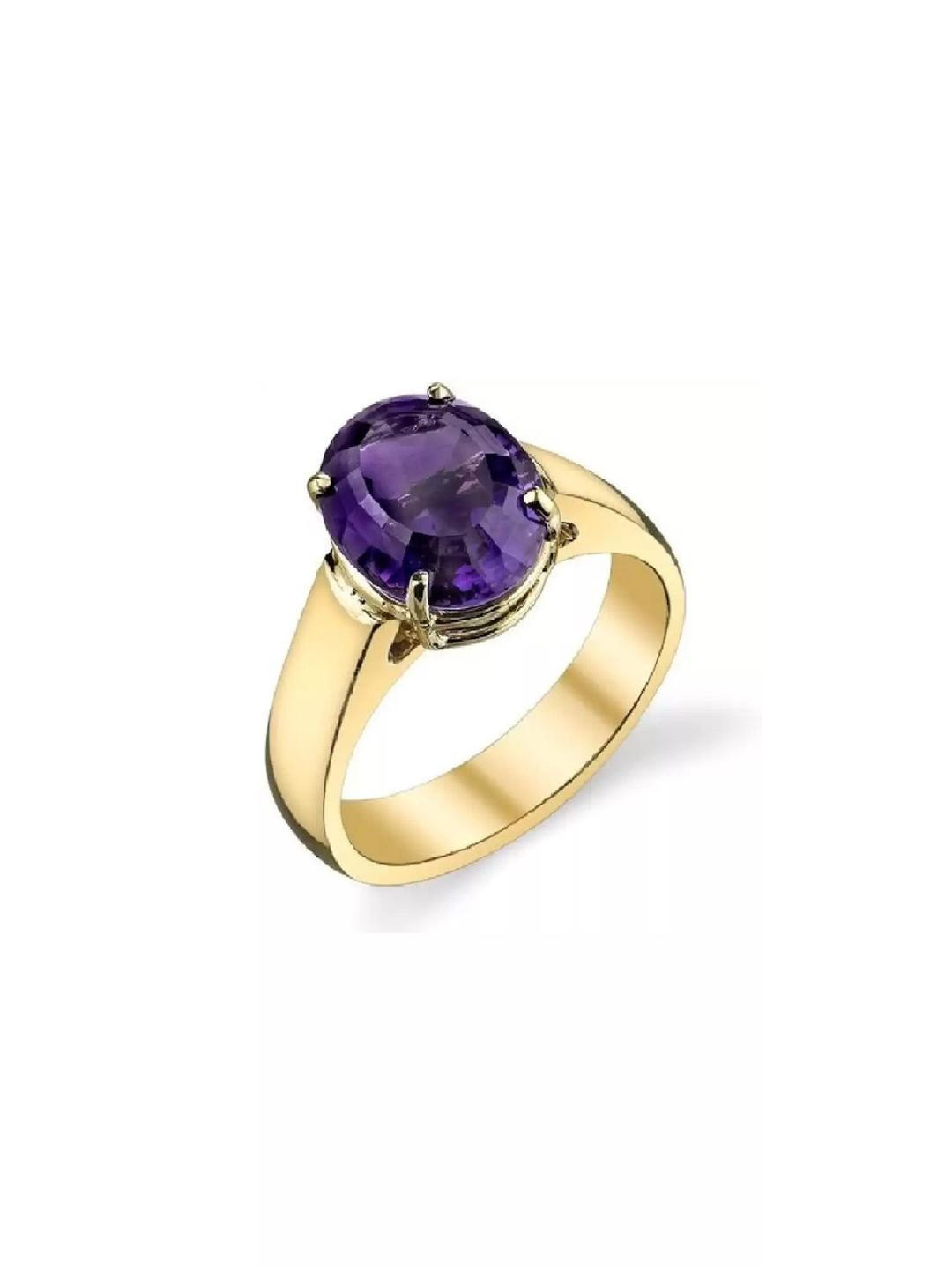 GenZcomplex Purple Copper Amethyst Finger Ring