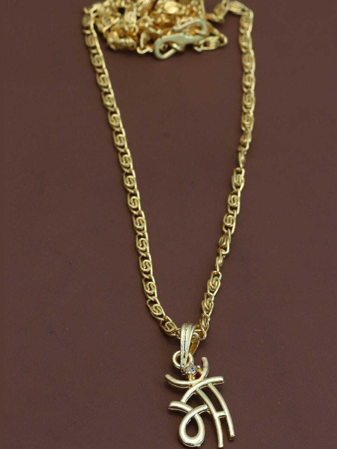 VANISHREE WORLD Gold-Plated Pendants with Chains