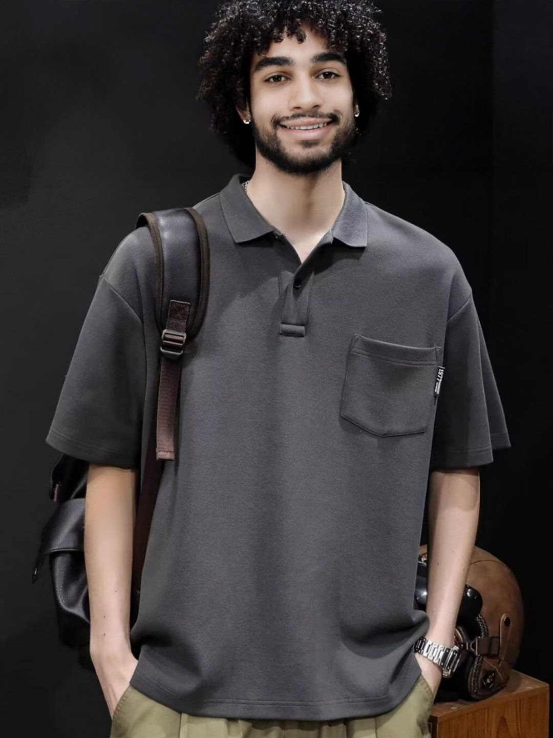 StyleCast Polo Collar Trendy Regular Fit T-shirt