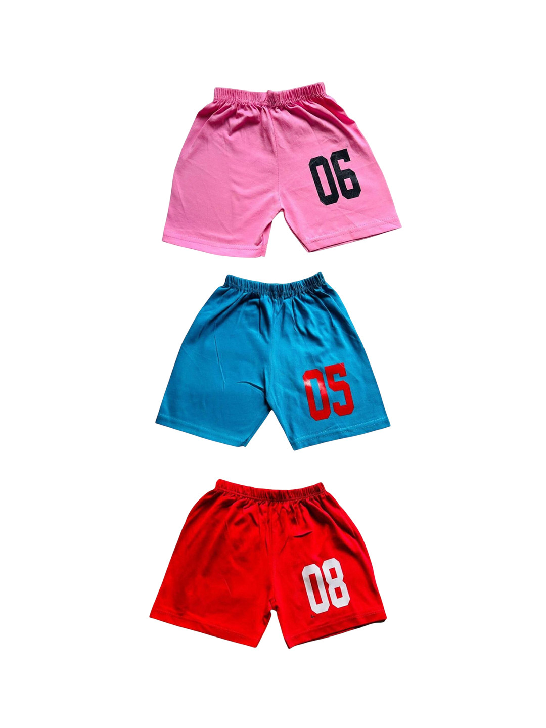 NEW TRINATH HOSIERY Boys Printed Shorts Pack Of 3