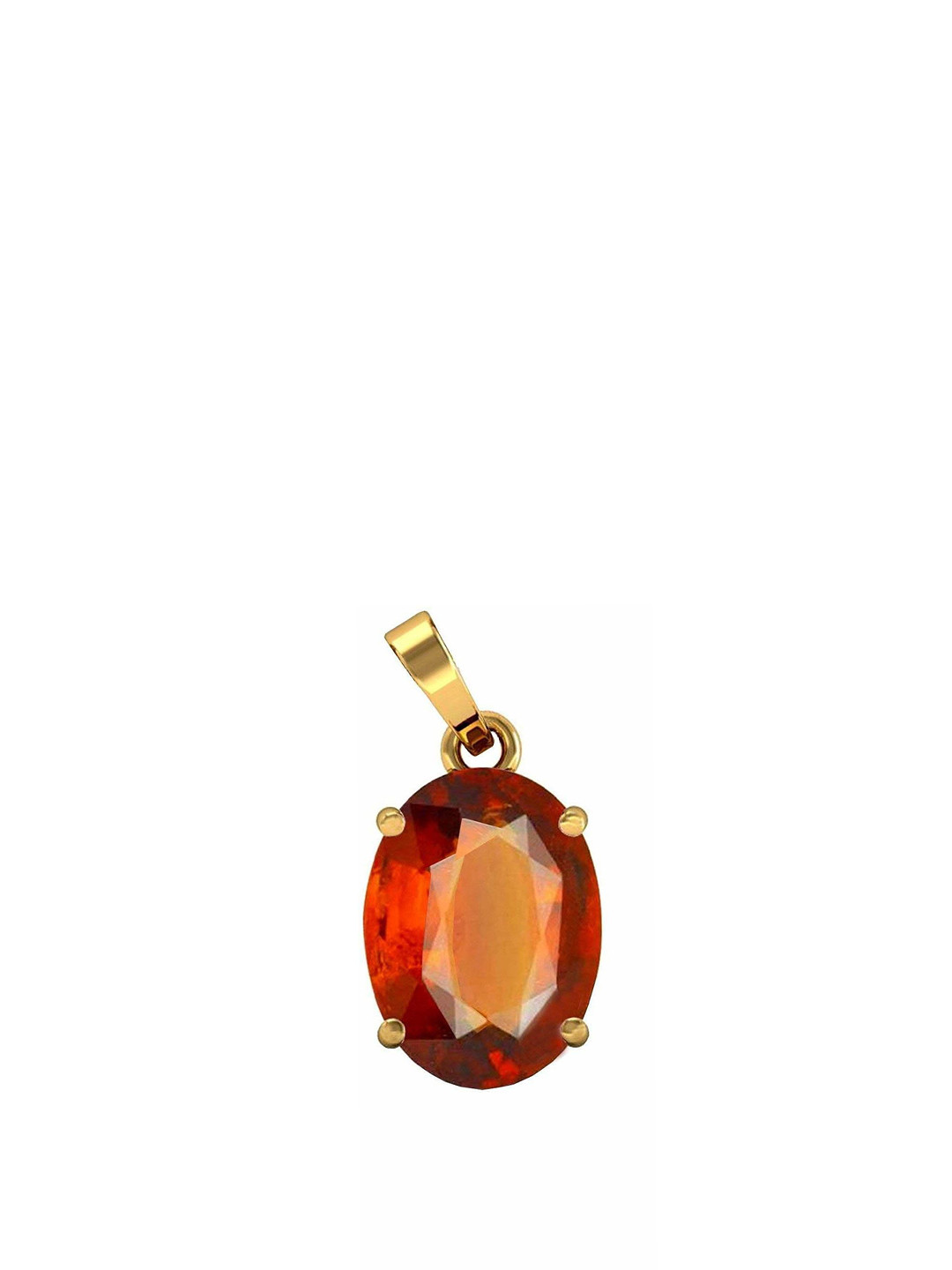 GenZcomplex Unisex Gold-Plated Oval Shaped Ratti Pendants