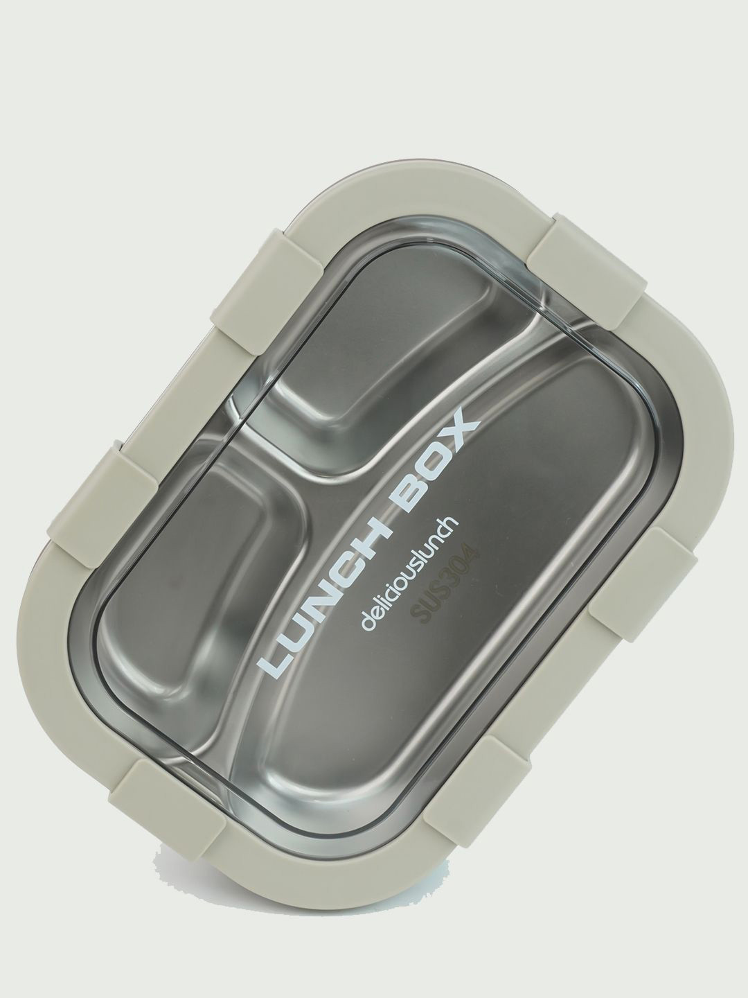 Little Surprise Box LLP Kids Brown & Grey Printed Stainless Steel Lunch Box