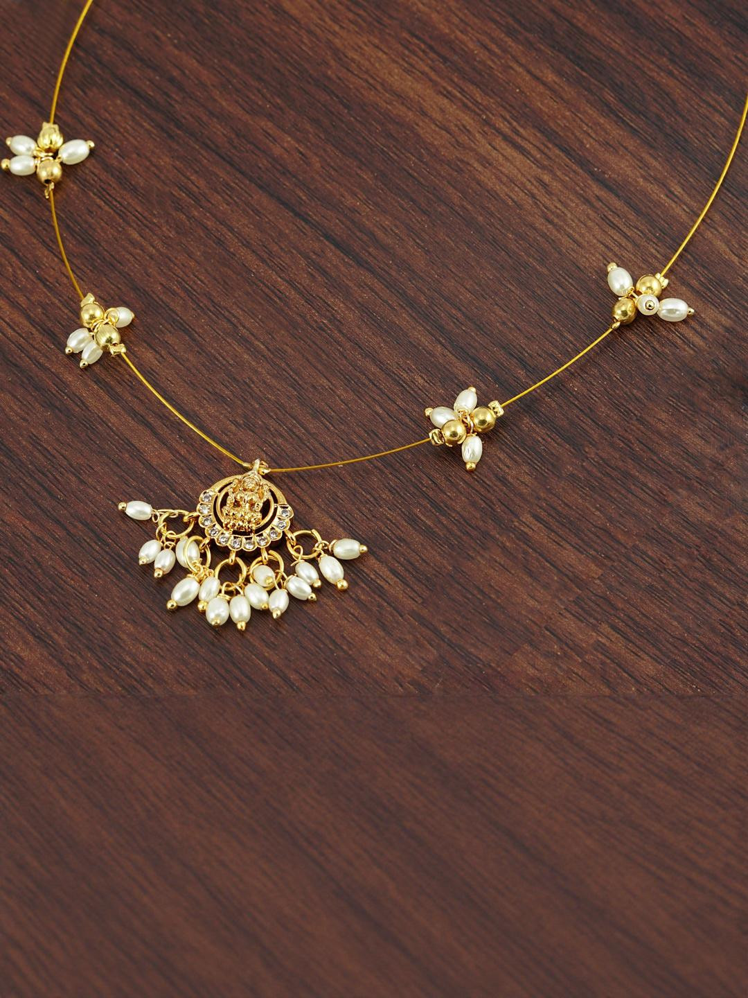 Panachee Gold-plated Lakshmi Necklace