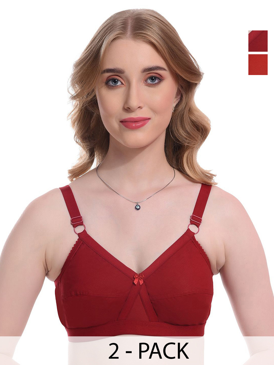 Viral Girl Pak of 2 Full Coverage Non Padded Minimizer Bra