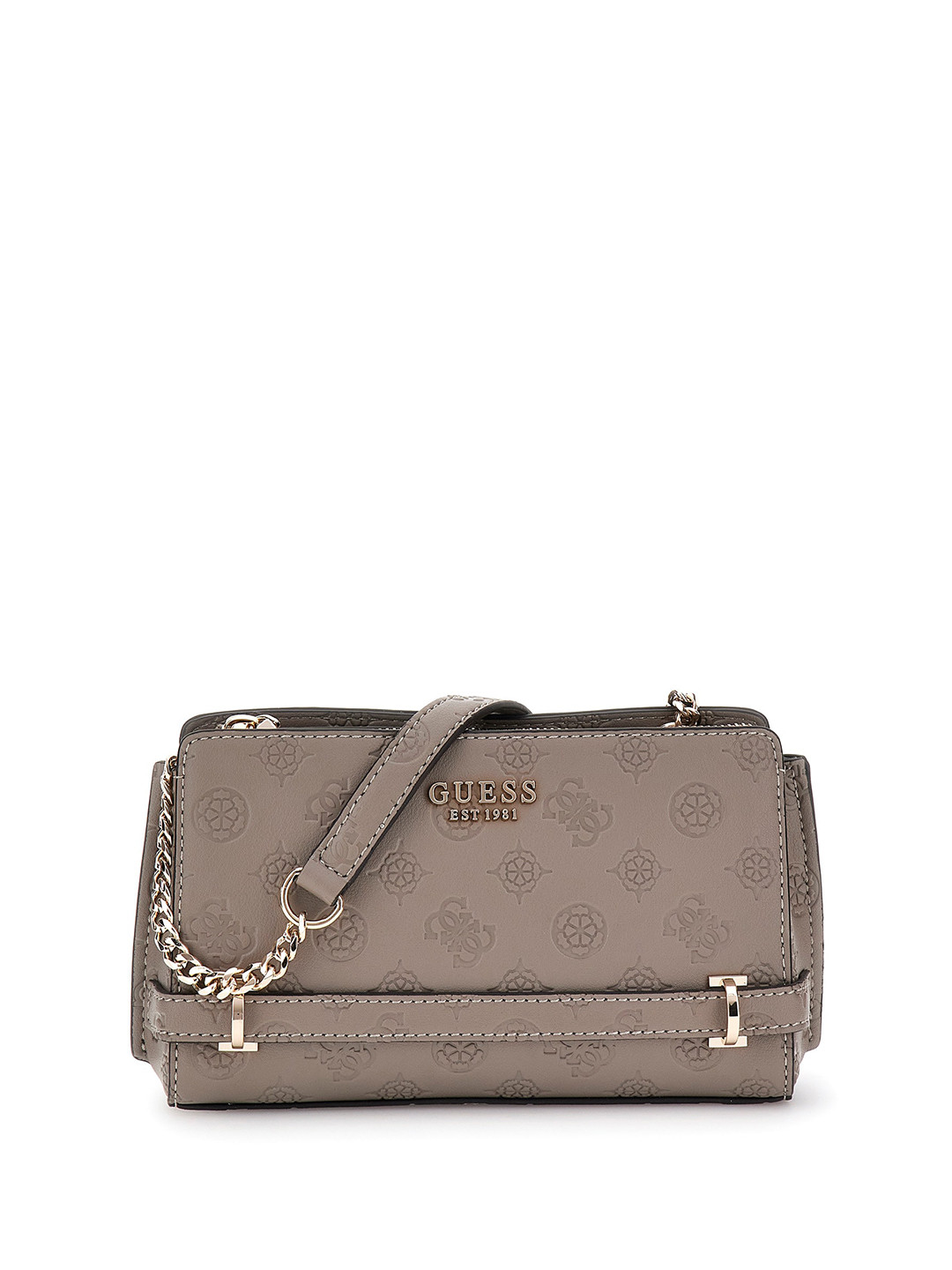 GUESS Women Textured Baguette Embroidered Sling Bag