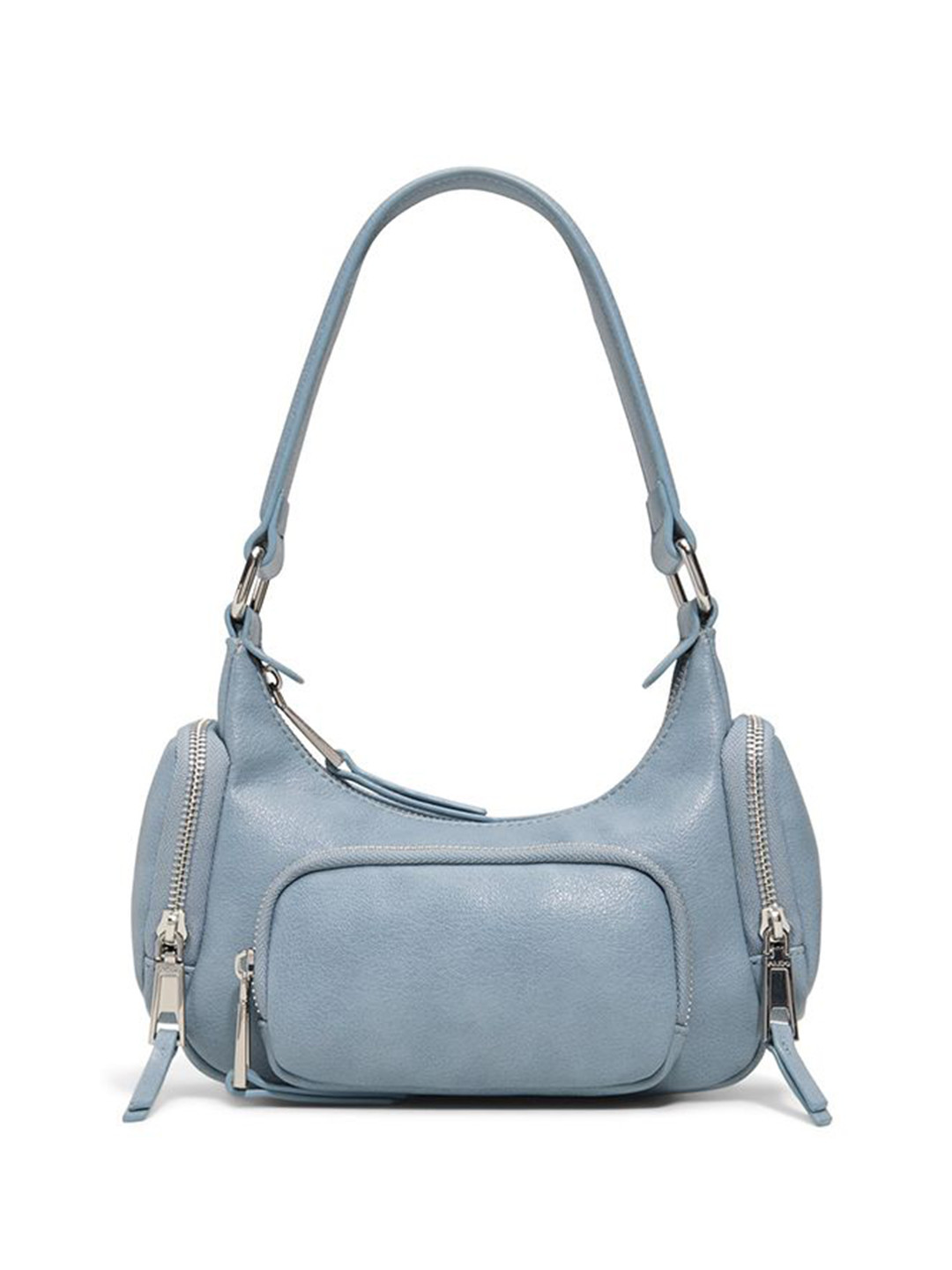 ALDO Solid Bowling Zip Detail Shoulder Bag