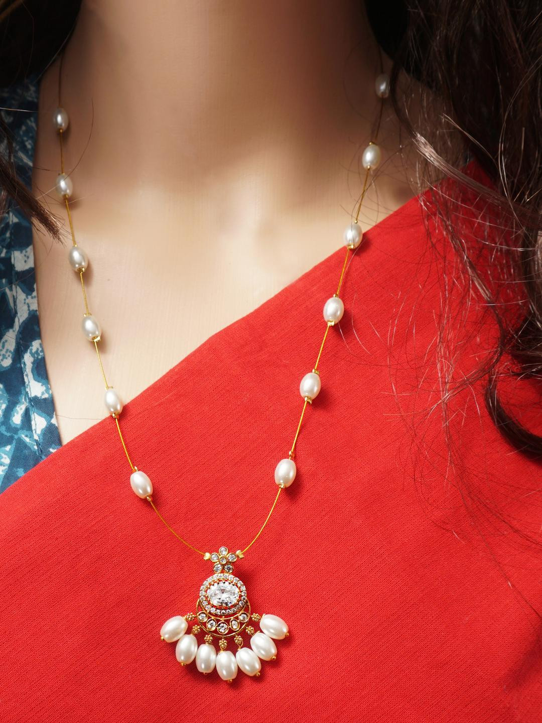 Panachee Gold Plated Invisible Necklace