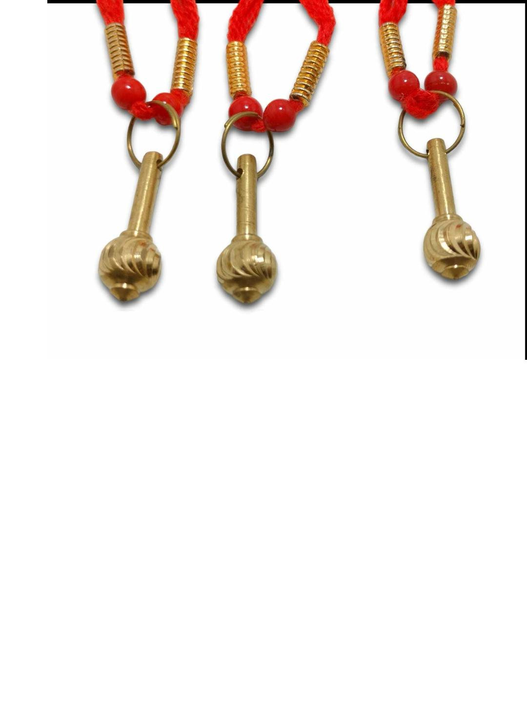 VANISHREE WORLD Gold-Plated Hanuman Gada Pendants