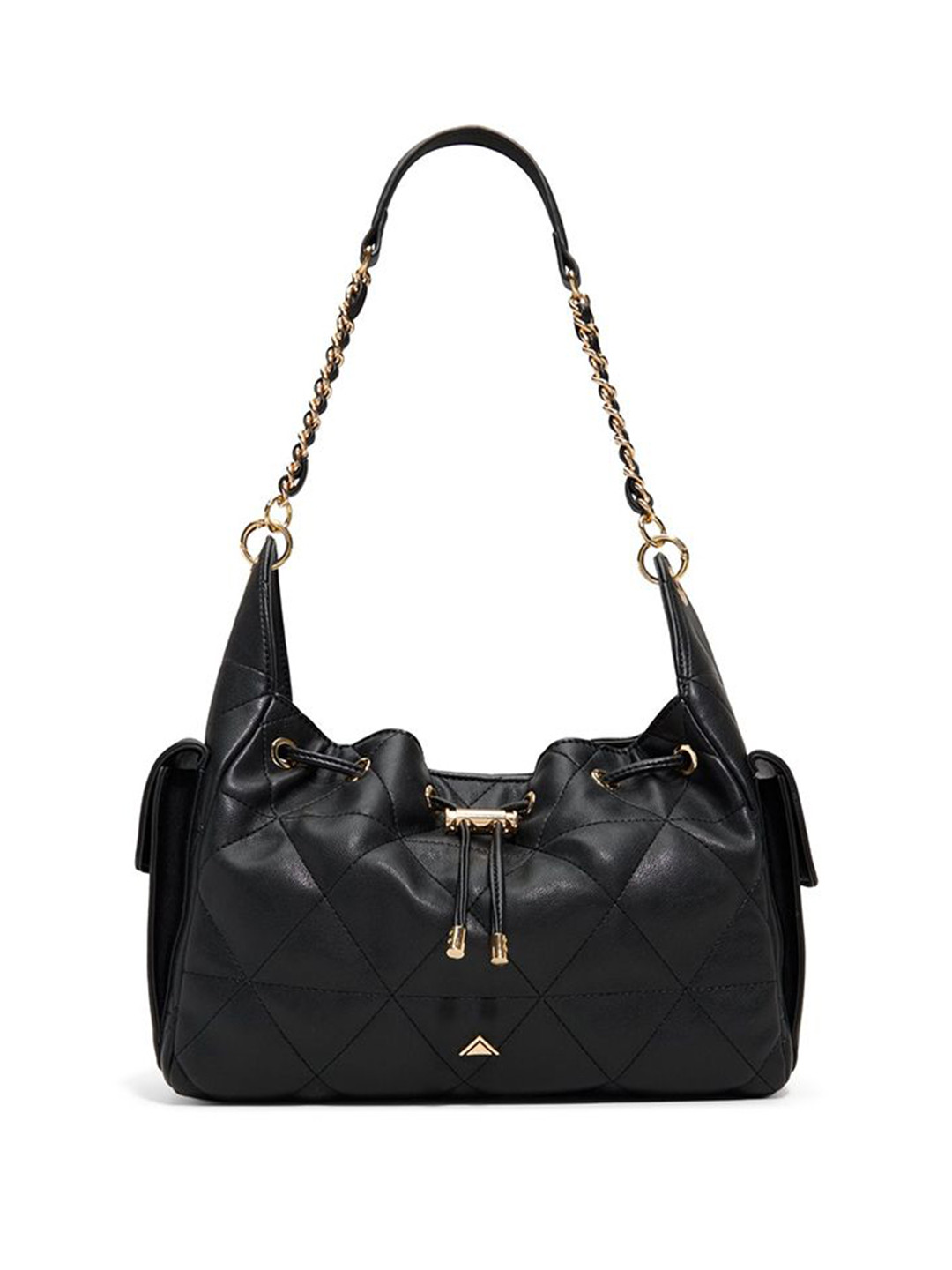 ALDO Structured Drawstring Closure Shoulder Bag With Non-Detachable Sling Strap