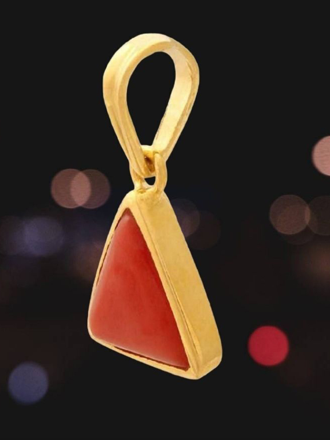 GenZcomplex Adults Unisex Gold-Plated Triangular Pendants