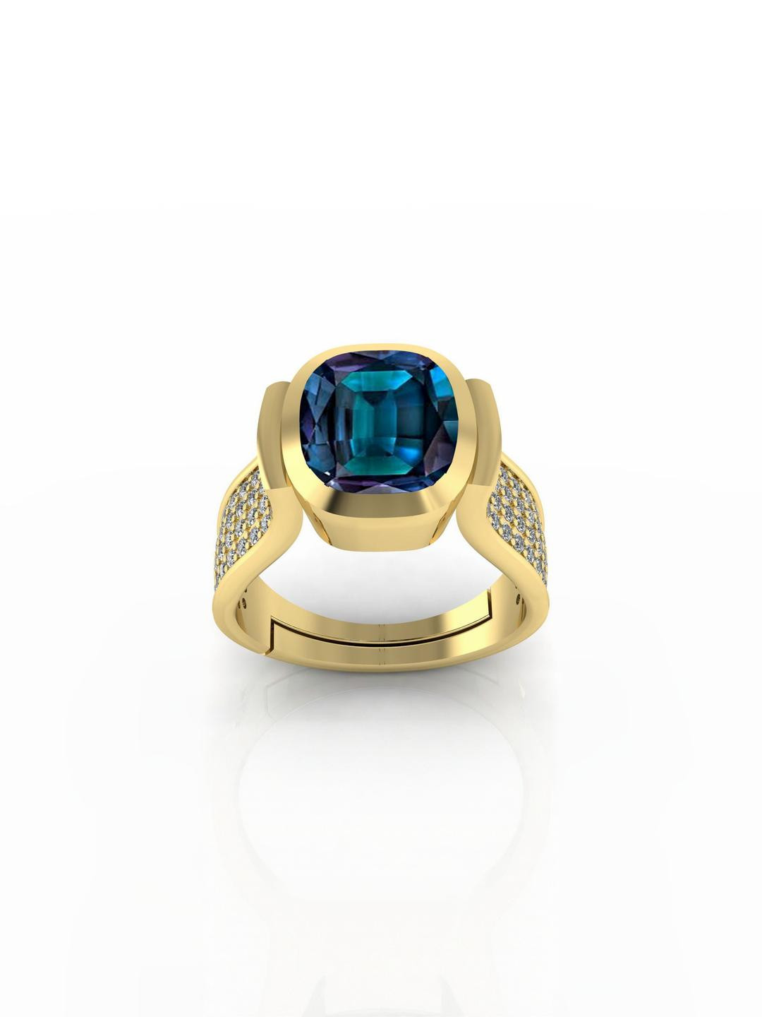 GenZcomplex Blue Silver Finger Ring