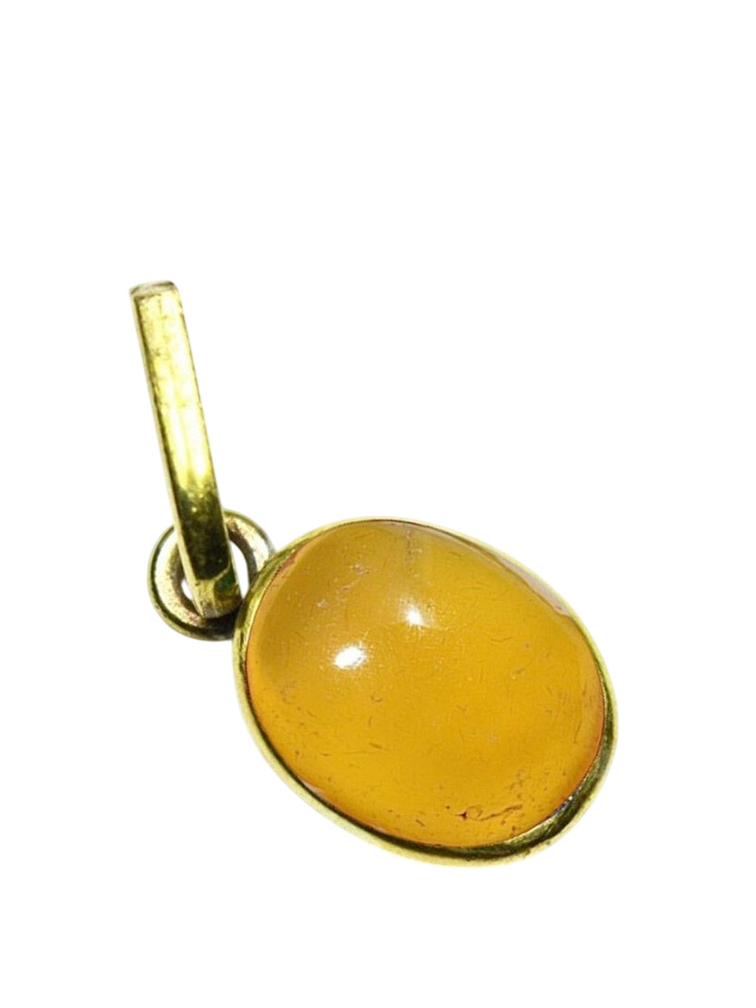 GenZcomplex Unisex Sulemani Hakik Stones Studded Oval Shaped Pendant