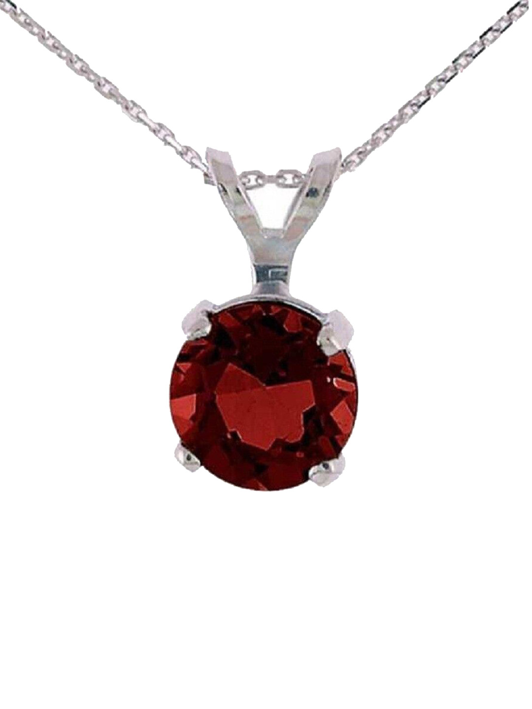 GenZcomplex Silver-Plated Garnet Pendant