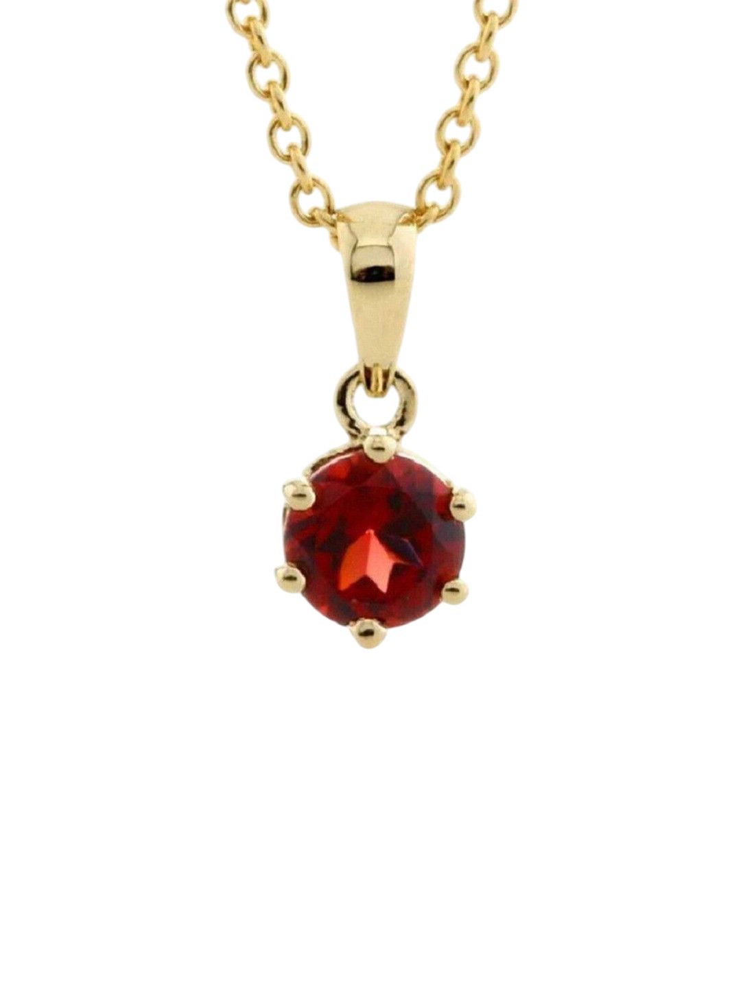 GenZcomplex Gold-Plated Garnet Pendant