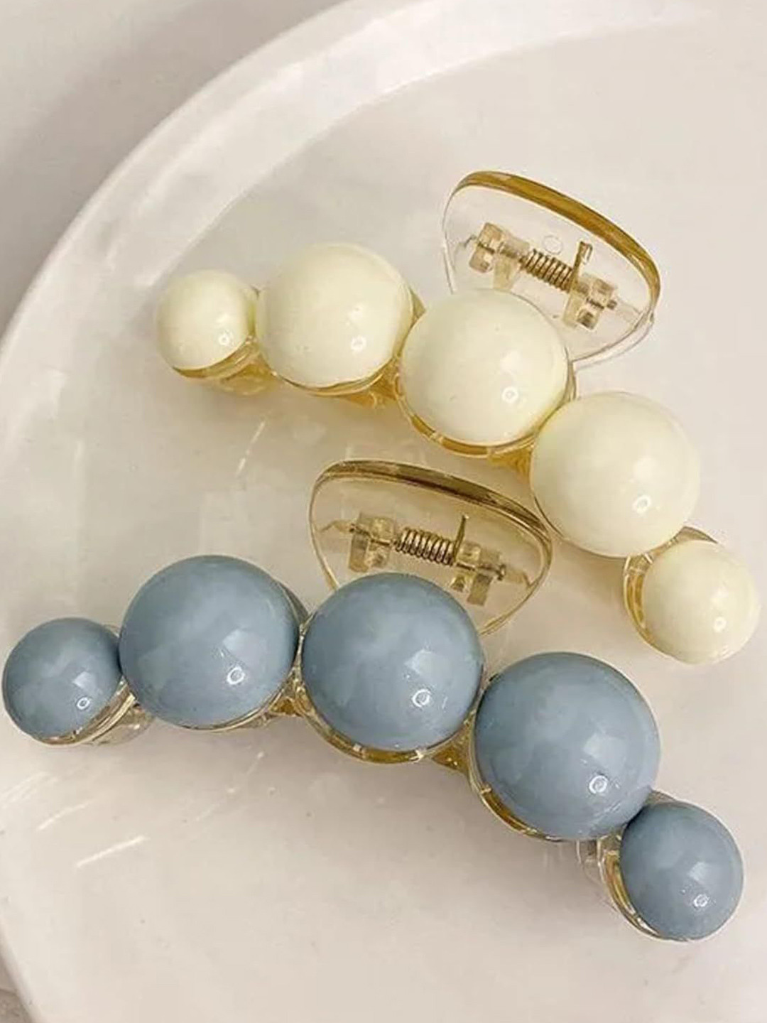 Radhya Accessories Women Set of 2 Bubble Claw Clip