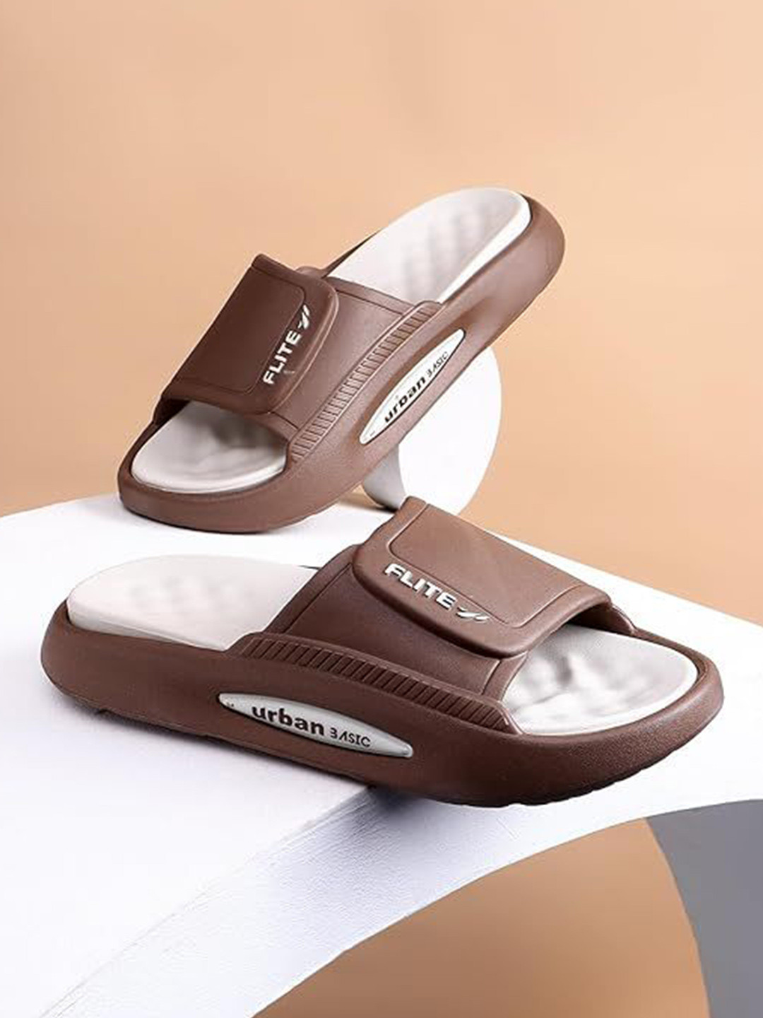 FLITE Men Brand Logo Printed Sliders