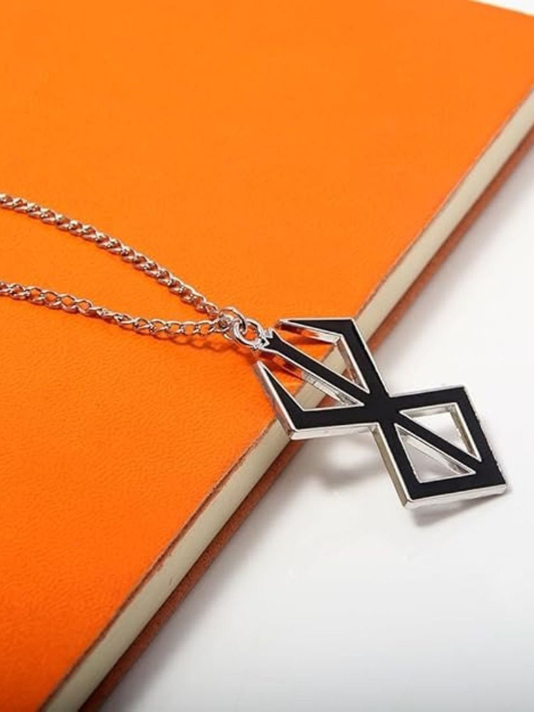 Lovemi Movements Stainless Steel Silver-Plated Nordic Symbol Pendants With Chain